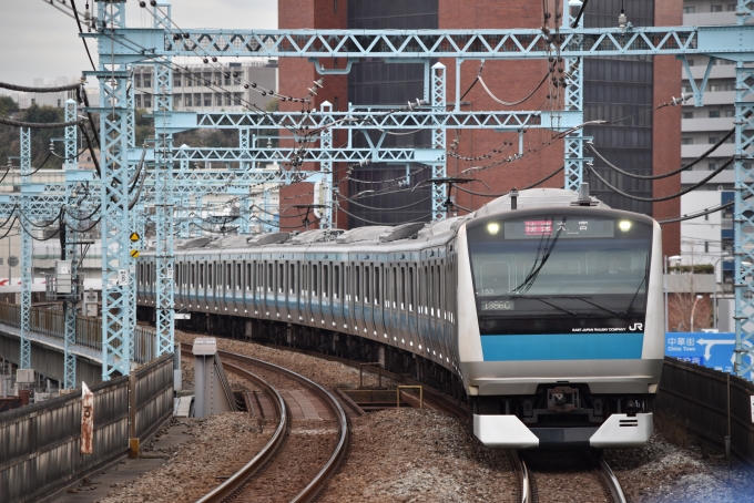 鉄道フォト・写真：JR東日本E233系電車 クハE233-1053 関内駅 (JR) 鉄道フォト・写真 by 湘南特快さん - 撮影日 2024/02/01 14:16