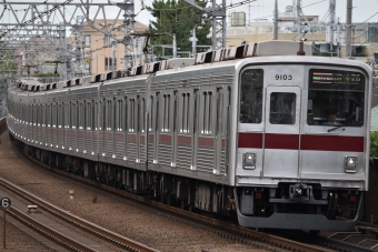 東武鉄道 東武クハ9100形 Fライナー(特急) 9103 鉄道フォト・写真 by 湘南特快さん 多摩川駅：2024年06月24日15時ごろ