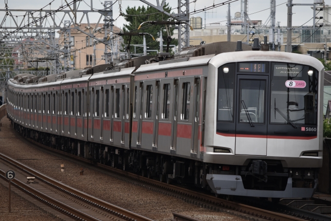 鉄道フォト・写真：東急電鉄 東急5000系電車 5860 多摩川駅 鉄道フォト・写真 by 湘南特快さん - 撮影日 2024/06/24 15:37