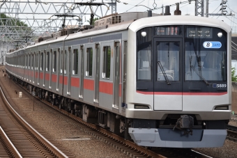 東急電鉄 東急クハ5880形 5889 鉄道フォト・写真 by 湘南特快さん 多摩川駅：2024年06月24日15時ごろ