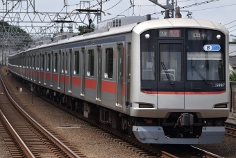 東急電鉄 東急クハ5880形 5887 鉄道フォト・写真 by 湘南特快さん 多摩川駅：2024年06月29日13時ごろ