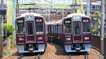 阪急電鉄 阪急9303形(Mc) 9308 鉄道フォト・写真 by あずきさん 南方駅 (大阪府)：2024年06月12日12時ごろ