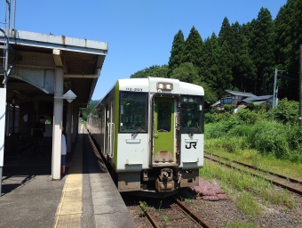 JR東日本 鉄道フォト・写真 by あっとさん 津川駅：2023年07月22日10時ごろ