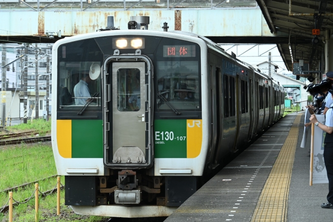 鉄道フォト・写真：JR東日本キハE130系気動車 納涼列車 キハE130-107 木更津駅 鉄道フォト・写真 by 無二似さん - 撮影日 2024/07/14 10:09