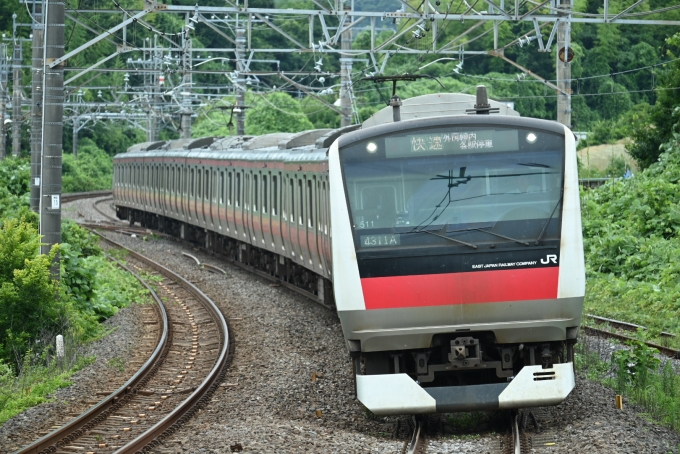 鉄道フォト・写真：JR東日本E233系電車 クハE233-5011 大網駅 鉄道フォト・写真 by 無二似さん - 撮影日 2024/07/14 14:06