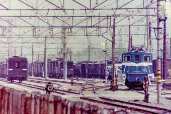 秩父鉄道デキ100形電気機関車 101 鉄道フォト・写真 by BBsanさん 長瀞駅：1983年10月22日10時ごろ