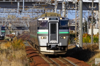JR北海道 クハ733形 クハ733-113 鉄道フォト・写真 by BBsanさん 白石駅 (北海道|JR)：2021年11月12日10時ごろ