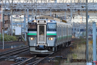 JR北海道 クハ733形 クハ733-116 鉄道フォト・写真 by BBsanさん 白石駅 (北海道|JR)：2021年11月12日07時ごろ