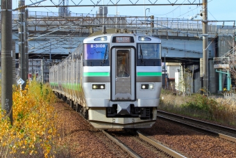 JR北海道 クハ733形 クハ733-3108 鉄道フォト・写真 by BBsanさん 平和駅：2021年11月12日12時ごろ