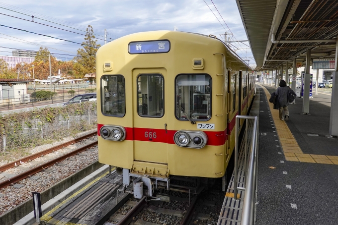 西日本鉄道 西鉄600形電車(2代) 666 鉄道フォト・写真 by BBsanさん 貝塚駅 (福岡県|西鉄)：2021年11月30日09時ごろ
