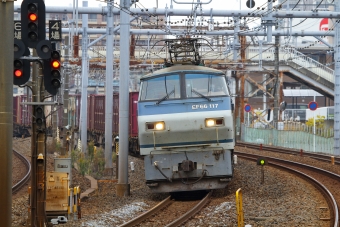 JR貨物 国鉄EF66形電気機関車 EF66-117 鉄道フォト・写真 by BBsanさん 北松戸駅：2021年12月06日13時ごろ