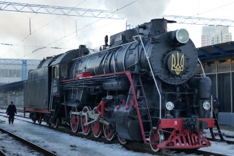 ウクライナ国鉄 Л形蒸気機関車 Л4600 鉄道フォト・写真 by TUILANYAKSUさん ：2019年01月19日22時ごろ