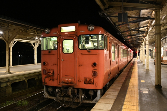 鉄道フォト・写真：JR西日本 国鉄キハ40系気動車 キハ47 180 浜坂駅 鉄道フォト・写真 by 土器ドキドキさん - 撮影日 2024/07/13 21:30