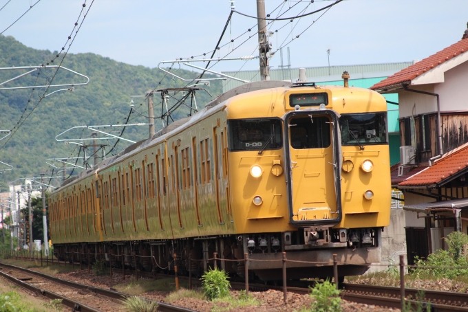 鉄道フォト・写真：JR西日本 国鉄115系電車 八本松駅 鉄道フォト・写真 by やすのさん - 撮影日 2024/07/30 14:03