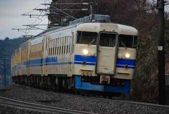 JR西日本 475系電車 鉄道フォト・写真 by Takeshi90ssさん 細呂木駅：2009年12月29日13時ごろ
