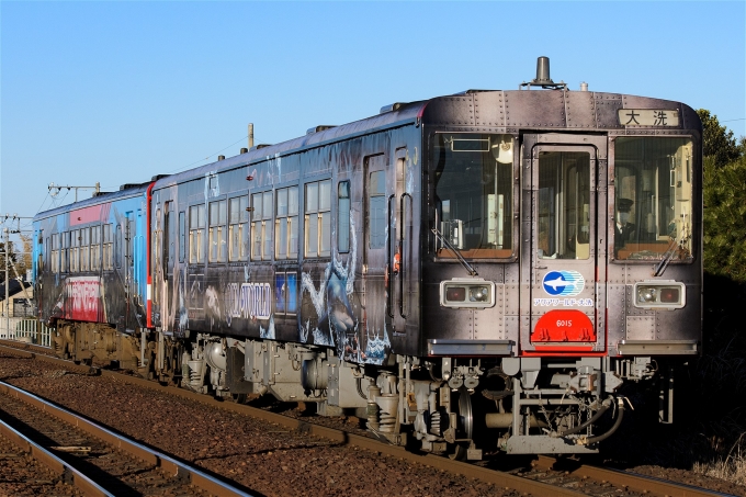 鉄道フォト・写真：鹿島臨海鉄道6000形気動車 6015 大洗駅 鉄道フォト・写真 by えこださん - 撮影日 2018/01/02 15:29