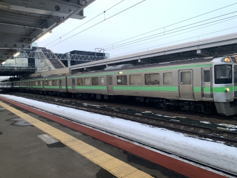 JR北海道 721系 普通列車 鉄道フォト・写真 by Aki鉄さん 白石駅 (北海道|JR)：2024年03月12日17時ごろ