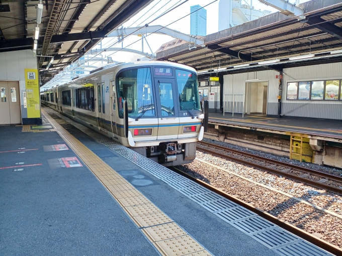 鉄道フォト・写真：JR西日本221系電車 クハ221-27 寺田町駅 鉄道フォト・写真 by shingouki0000さん - 撮影日 2024/06/12 13:44