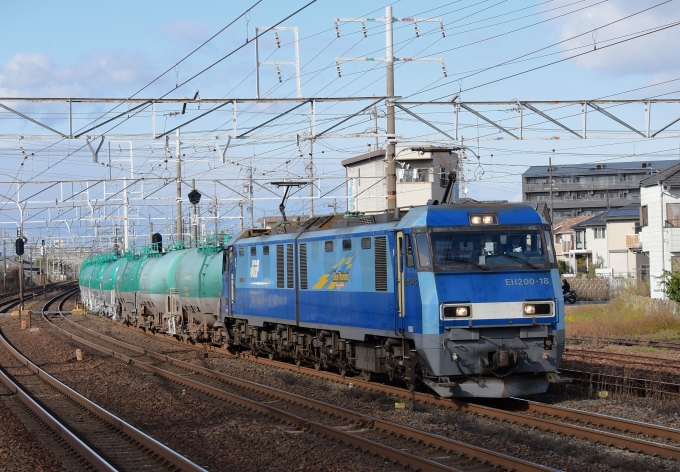 JR貨物 EH200形 EH200-18 鉄道フォト・写真 by m433さん ：2023年12月20日13時ごろ