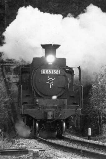 国鉄C58形蒸気機関車 C58 152 鉄道フォト・写真 by apphgさん 天竜二俣駅：1967年01月15日00時ごろ