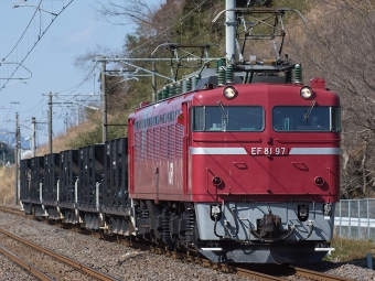 JR東日本 国鉄EF81形電気機関車 鉄道フォト・写真 by Tomo-Papaさん 石岡駅 (JR)：2016年02月10日00時ごろ