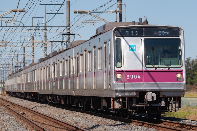 東京メトロ 営団8000形(CT) 8004 鉄道フォト・写真 by Tomo-Papaさん 東武動物公園駅：2023年10月22日00時ごろ