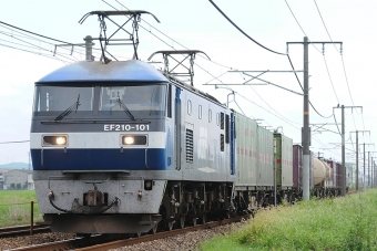 JR貨物 EF210形 EF210-101 鉄道フォト・写真 by Tomo-Papaさん 中庄駅：2012年09月01日00時ごろ