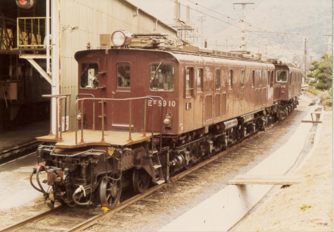 鉄道フォト・写真：国鉄EF59形電気機関車 EF59 10 瀬野駅 鉄道フォト・写真 by 二ヶ領用水の桜さん - 撮影日 1984/03/15 00:00