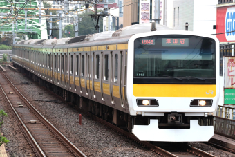 三鷹車両センターが開設95周年、E231系記念ヘッドマークが並んだ