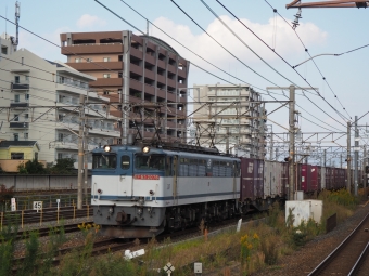 JR貨物 国鉄EF65形電気機関車 EF65 2076 鉄道フォト・写真 by tokadaさん 千里丘駅：2018年10月24日14時ごろ