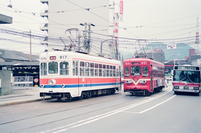 西日本鉄道 西鉄600形電車(2代) 617 鉄道フォト・写真 by tokadaさん ：1991年08月28日07時ごろ