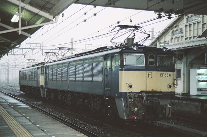 JR東日本 国鉄EF63形電気機関車 EF63 6 鉄道フォト・写真 by tokadaさん 軽井沢駅 (JR)：1991年10月09日15時ごろ