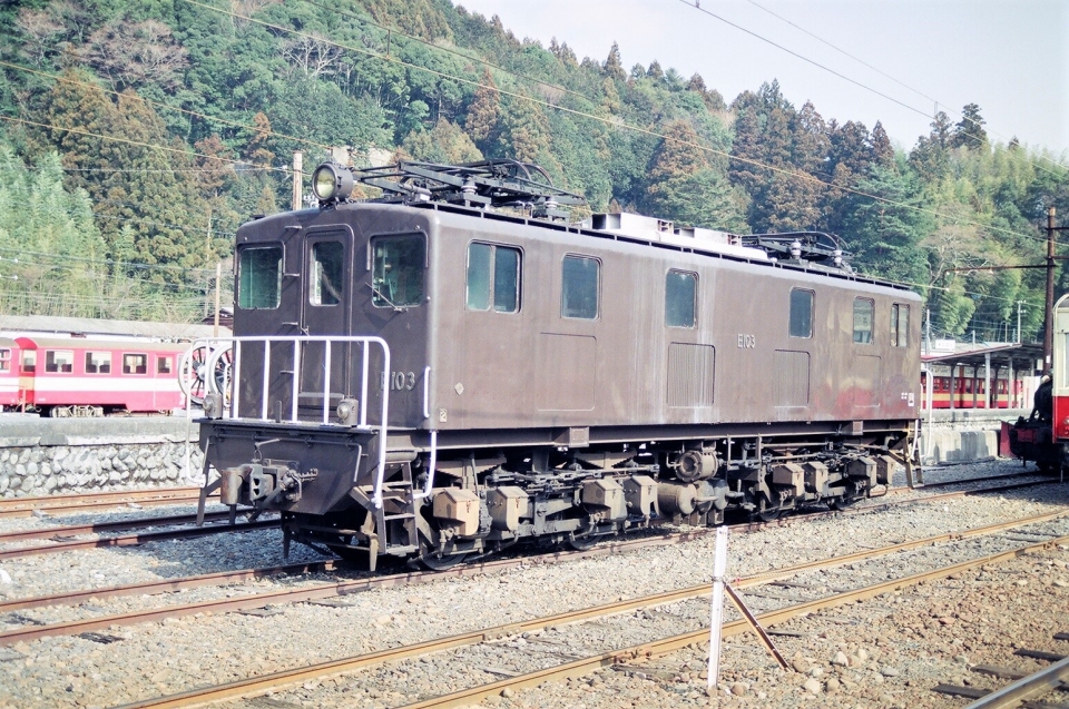 大井川鐵道 大井川鉄道E10形電気機関車 E103 千頭駅 鉄道フォト・写真(拡大) by