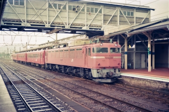 JR東日本 国鉄EF81形電気機関車 EF81 66 鉄道フォト・写真 by tokadaさん 大館駅：1990年08月26日12時ごろ