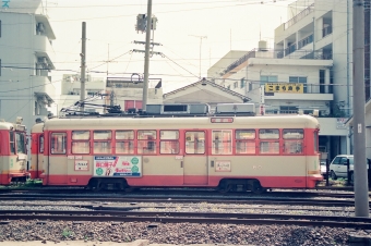 伊予鉄道モハ50形電車 60 鉄道フォト・写真 by tokadaさん 古町駅：1991年03月29日10時ごろ