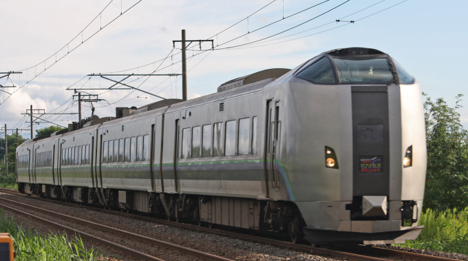 JR北海道789系電車 スーパーカムイ クハ789-1002 奈井江駅 鉄道フォト