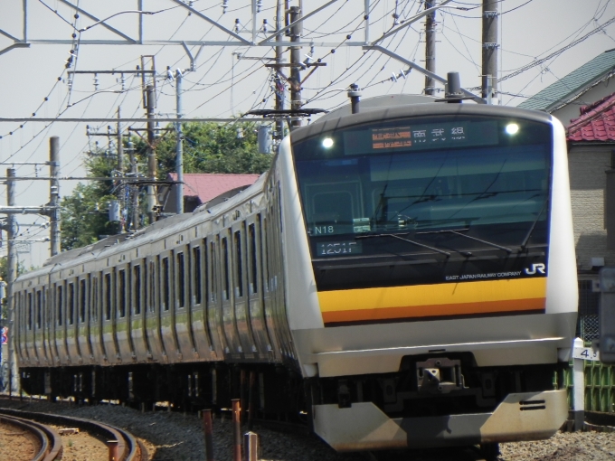 鉄道フォト・写真：JR東日本E233系電車 クハE232-8018 西府駅 鉄道フォト・写真 by 京王8000系愛好家さん - 撮影日 2024/06/19 13:20