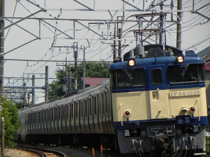 鉄道フォト・写真：JR東日本 国鉄EF64形電気機関車 E217系NN廃回 EF64-1030 西府駅 鉄道フォト・写真 by 京王8000系愛好家さん - 撮影日 2024/06/19 13:45