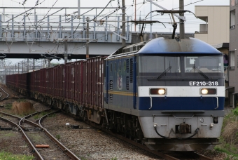 JR貨物 EF210形 EF210-318 鉄道フォト・写真 by ポールスターさん 中庄駅：2024年04月27日09時ごろ