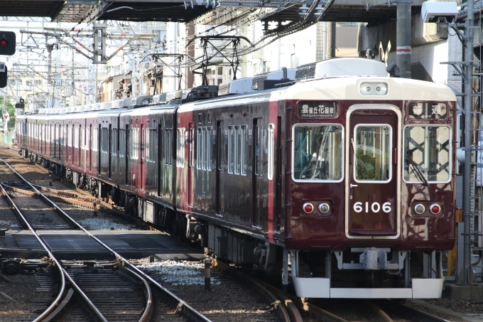 鉄道フォト・写真：阪急電鉄 阪急6000系電車 6106 石橋阪大前駅 鉄道フォト・写真 by ポールスターさん - 撮影日 2024/06/19 07:39