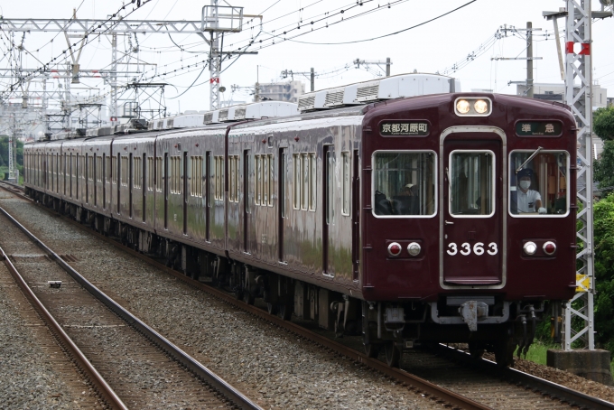 鉄道フォト・写真：阪急電鉄 阪急3300系電車 3363 総持寺駅 鉄道フォト・写真 by ポールスターさん - 撮影日 2024/07/14 12:15