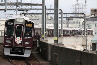 阪急電鉄 阪急9100形(Mc) 9107 鉄道フォト・写真 by ポールスターさん 豊中駅：2024年07月12日17時ごろ