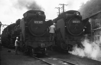 国鉄D51形蒸気機関車 D51477 鉄道フォト・写真 by マイクさん ：1971年08月31日10時ごろ