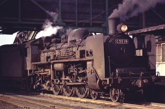 国鉄 C55 C5519 鉄道フォト・写真 by マイクさん 直方駅 (JR)：1971年04月24日10時ごろ