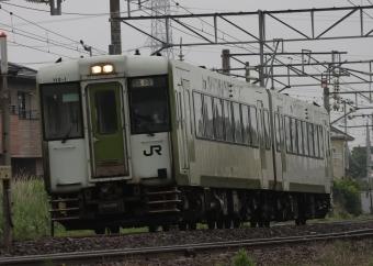 JR東日本 キハ112形 毛越寺あやめまつり号 キハ112-1 鉄道フォト・写真 by でんちゃまんさん 陸前山王駅：2024年06月30日16時ごろ