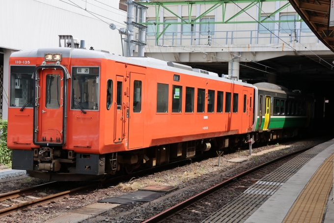 鉄道フォト・写真：JR東日本キハ100・110系気動車 キハ110-135 仙台駅 (JR) 鉄道フォト・写真 by でんちゃまんさん - 撮影日 2024/07/02 13:25