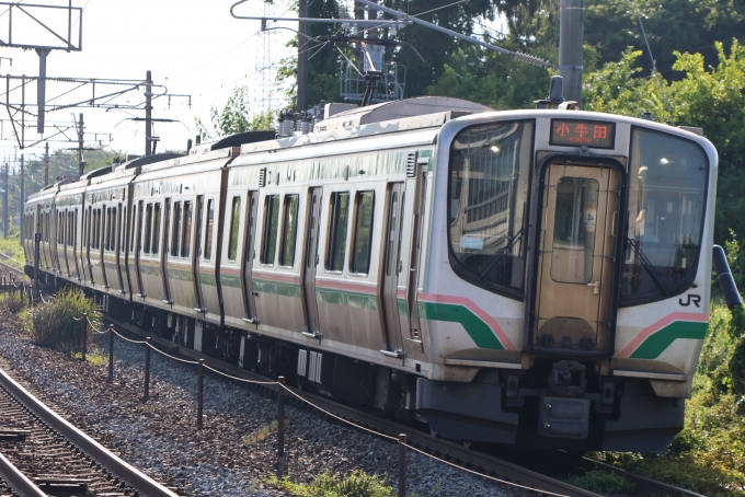 鉄道フォト・写真：JR東日本E721系電車 クモハE721-1002 国府多賀城駅 鉄道フォト・写真 by でんちゃまんさん - 撮影日 2024/08/08 16:14