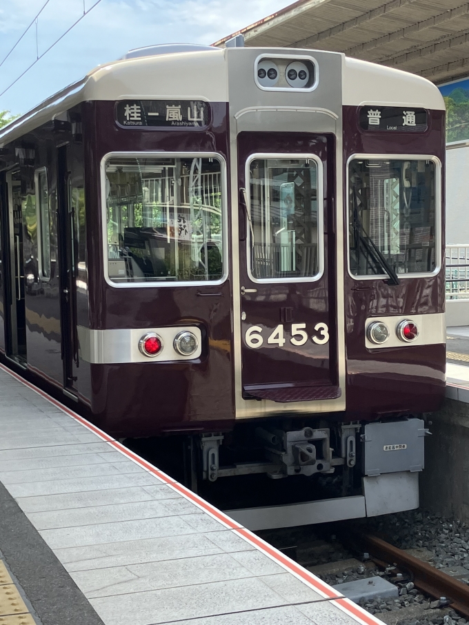 鉄道フォト・写真：阪急電鉄 阪急6300系電車 6453 嵐山駅 (阪急) 鉄道フォト・写真 by pearlさん - 撮影日 2024/06/22 10:09