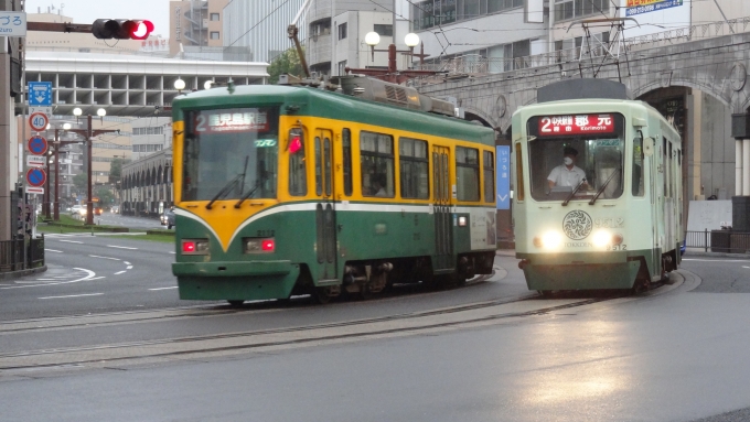 鉄道フォト・写真：鹿児島市交通局  9512 いづろ通停留場 鉄道フォト・写真 by Macam1024さん - 撮影日 2024/06/15 19:01