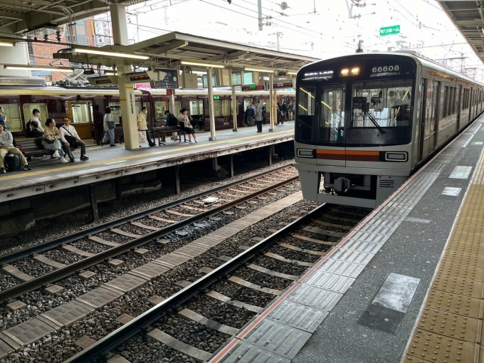 鉄道フォト・写真：大阪メトロ 大阪市交通局66系電車 66608 淡路駅 鉄道フォト・写真 by 琵琶湖3411Mさん - 撮影日 2024/04/29 10:50